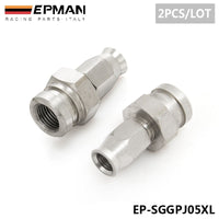 2PCS/LOT EPMAN AN -3 Hose To M10x1.0 Stainless Steel Straight Brake Swivel Hose Ends Fittings EP-SCGPJ05XL(2PCS)