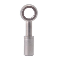 SPEEDWOW AN3 0/28degree Stainless Steel Banjo Fitting Brake Line Hose Swivel End Crimp on Banjo Fitting