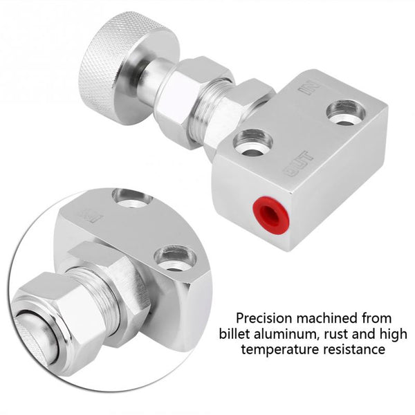 Screw-type Aluminum Brake Proportion Valve Adjustable Prop Brake Bias Adjuster for Racing Car Styling Brake Proportion Valve New