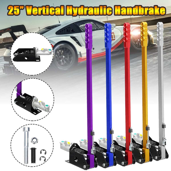 25inch 63cm Long Vertical Hydraulic Handbrake Hydro Race E-brake Drift Rally Lever Gear