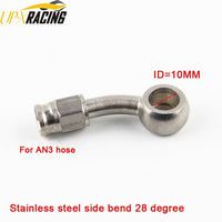 car motorcycle Motor Bike hydraulic Teflon brake hose stainless steel swivel banjo fitting turbo oil line Fitting AN3 hose end