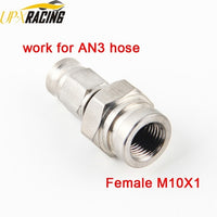 car motorcycle Motor Bike hydraulic Teflon brake hose stainless steel swivel banjo fitting turbo oil line Fitting AN3 hose end