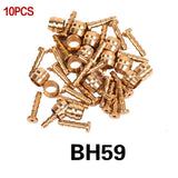 10 Pairs T- Oil Pins Hydraulic Disc Brake Connector Bicycle Brake Hose Olive  For Shimano BH90 BH59