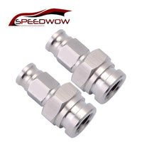 SPEEDWOW Silver 1pcs Straight Stainless Steel Hose End Fitting Brake Hose Adapter AN -3 Hose to M10x1.0 Female Car Part