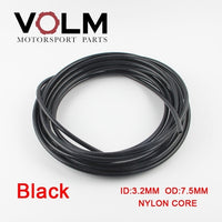 5m/lot AN3 Motorcycle braided Stainless Steel nylon BRAKE LINE HOSE FLUID HYDRAULIC Precise hose Gas Oil Fuel Line Hose