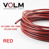 5m/lot AN3 Motorcycle braided Stainless Steel nylon BRAKE LINE HOSE FLUID HYDRAULIC Precise hose Gas Oil Fuel Line Hose