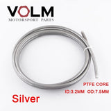 5m/lot AN3 Motorcycle braided Stainless Steel nylon BRAKE LINE HOSE FLUID HYDRAULIC Precise hose Gas Oil Fuel Line Hose