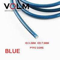 5m/lot AN3 Motorcycle braided Stainless Steel nylon BRAKE LINE HOSE FLUID HYDRAULIC Precise hose Gas Oil Fuel Line Hose