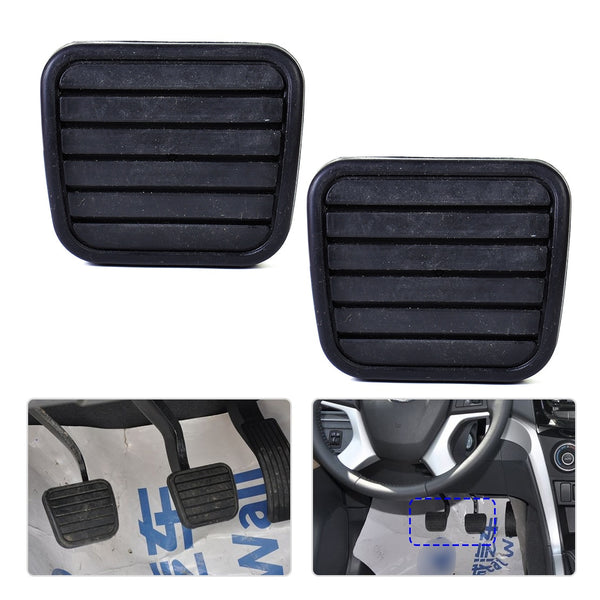 beler New 2x Rubber Car Clutch Brake Pedal Pad Cover For Great Wall V200 Man Dual Cab Pick-Up RWD 2012 2013 2014 2015 2016