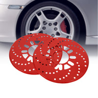 2017 New 1 Set Auto Aluminium Disc Brake Rotor Trim Decorative Covers Retrofit 26cm Red