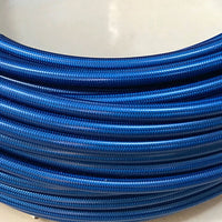 HAOKULE 3AN/AN3 PTFE Teflon  STAINLESS STEEL BRAIDED HOSE WITH BLACK/CLEAR/BLUE PVC COVER