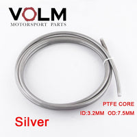 AN3 Motorcycle braided Stainless Steel nylon BRAKE LINE HOSE FLUID HYDRAULIC Precise hose Gas Oil Fuel Line Hose