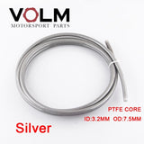 AN3 Motorcycle braided Stainless Steel nylon BRAKE LINE HOSE FLUID HYDRAULIC Precise hose Gas Oil Fuel Line Hose