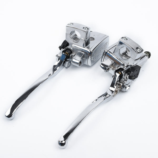 One pair of Chrome Brake Master Cylinder Clutch Levers high quality suitable For Suzuki Intruder 800/ 1400 / 1500