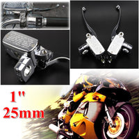 1&quot 25mm Motorcycle Brake Master Cylinder Clutch Levers For Honda VTX Suzuki Intruder Boulevard Kawasaki Chopper Cruisers