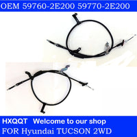 2PCS Parking Brake Brake Cable Rear Left right fits for hyundai Tucson 2005-2009 2WD OEM 597602E200 597702E200