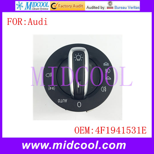 New Chrome Headlight Head Lamp Control Switch use OE NO. 4F1941531E for Audi